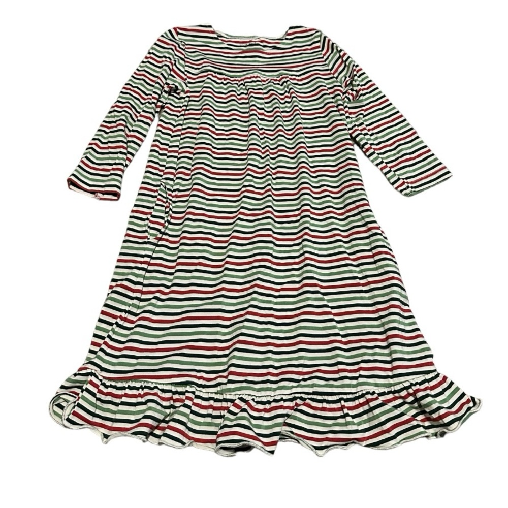 Sweet Bamboo boho dress. Size 3. Greens & red.